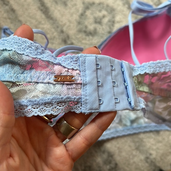 NWOT PINK push up lace bralette - Picture 3 of 4